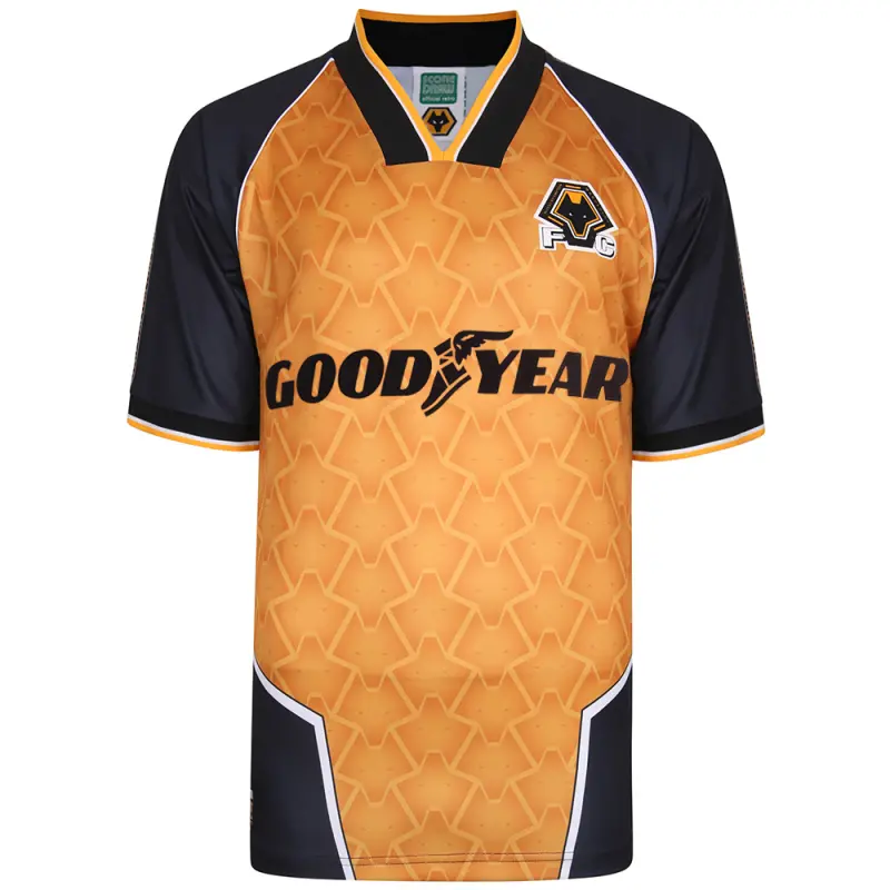 Wolverhampton Wanderers Shop | 1996 Retro Home Shirt Wolverhampton Wanderers Merchandise